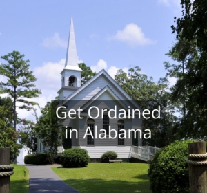 Get ordained in Alabama